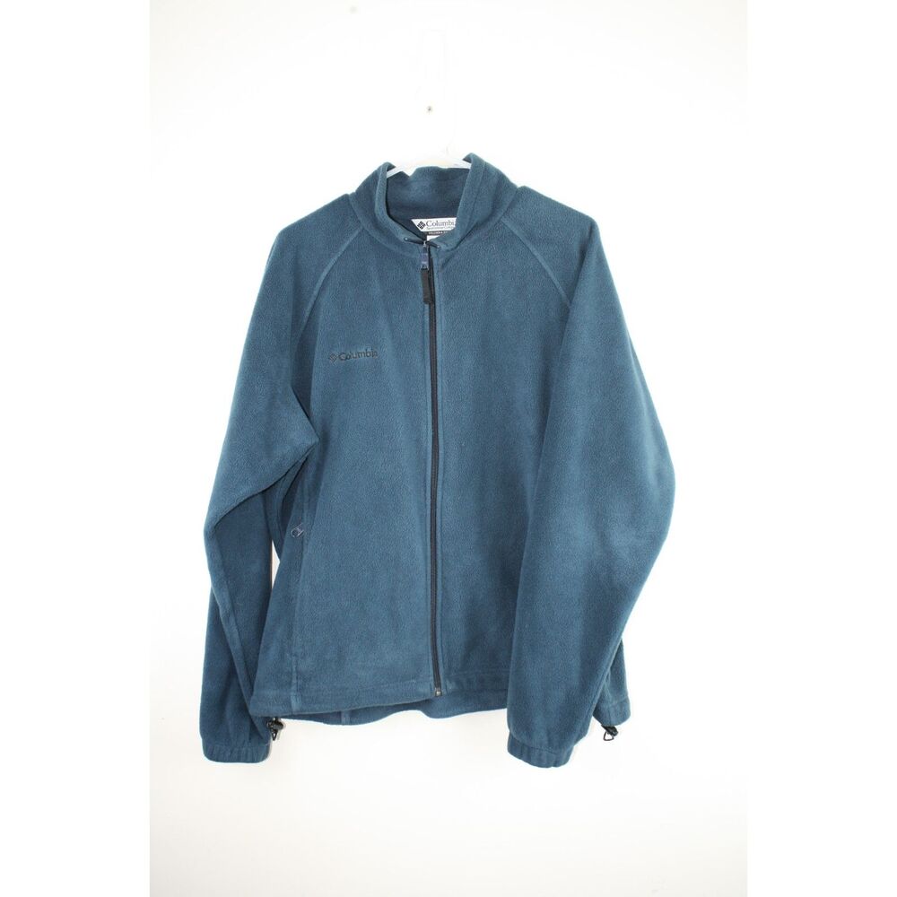Columbia Benton Springs Women’s XL Teal Blue Full Zip Fleece Jacket